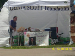Olivia Scott Foundation booth