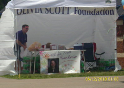 Olivia Scott Foundation booth